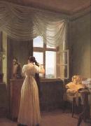 Georg Friedrich Kersting Woman before a Mirror (mk10) Germany oil painting artist